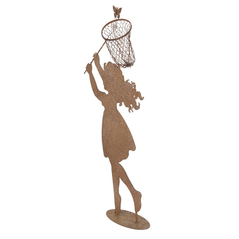 Clayre & Eef Figurine décorative Enfant 39x13x87 cm Marron Métal