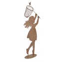 Clayre & Eef Figurine décorative Enfant 39x13x87 cm Marron Métal