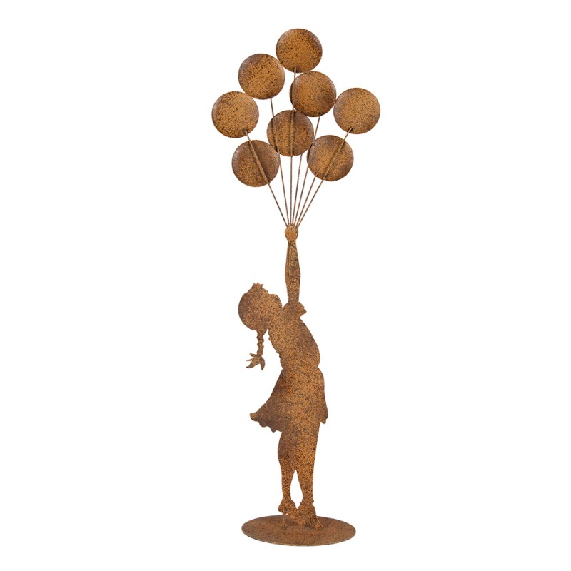Clayre & Eef Statuetta decorativa Bambino 27x12x80 cm Marrone Metallo