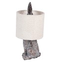 Clayre & Eef Lampada da tavolo Coniglio Ø 20x43 cm Marrone Beige Plastica