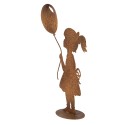 Clayre & Eef Decoratie Beeld Kind 23x11x46 cm Bruin Metaal