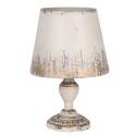 Clayre & Eef Tafellamp Ø 32x47 cm Beige Metaal
