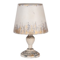 Clayre & Eef Tafellamp Ø 32x47 cm Beige Metaal
