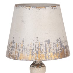 Clayre & Eef Tafellamp Ø 32x47 cm Beige Metaal