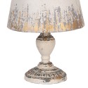 Clayre & Eef Tafellamp Ø 32x47 cm Beige Metaal