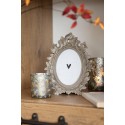 Clayre & Eef Bilderrahmen 10x15 cm Braun Polyresin Oval