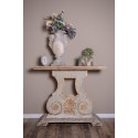 Clayre & Eef Side Table 121x40x99 cm Beige Grey Wood