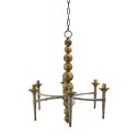 Clayre & Eef Lampe à suspension 69x61x79 cm Beige Couleur or Fer