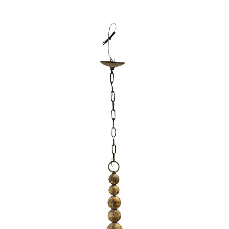 Clayre & Eef Lampe à suspension 69x61x79 cm Beige Couleur or Fer