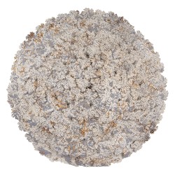 Clayre & Eef Lampada da parete Ø 62x12 cm Grigio Metallo