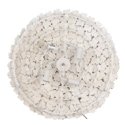 Clayre & Eef Lampada da parete Ø 62x12 cm Grigio Metallo