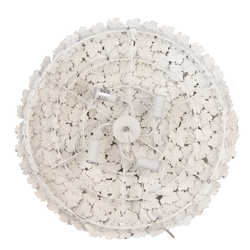 Clayre & Eef Lampada da parete Ø 62x12 cm Grigio Metallo