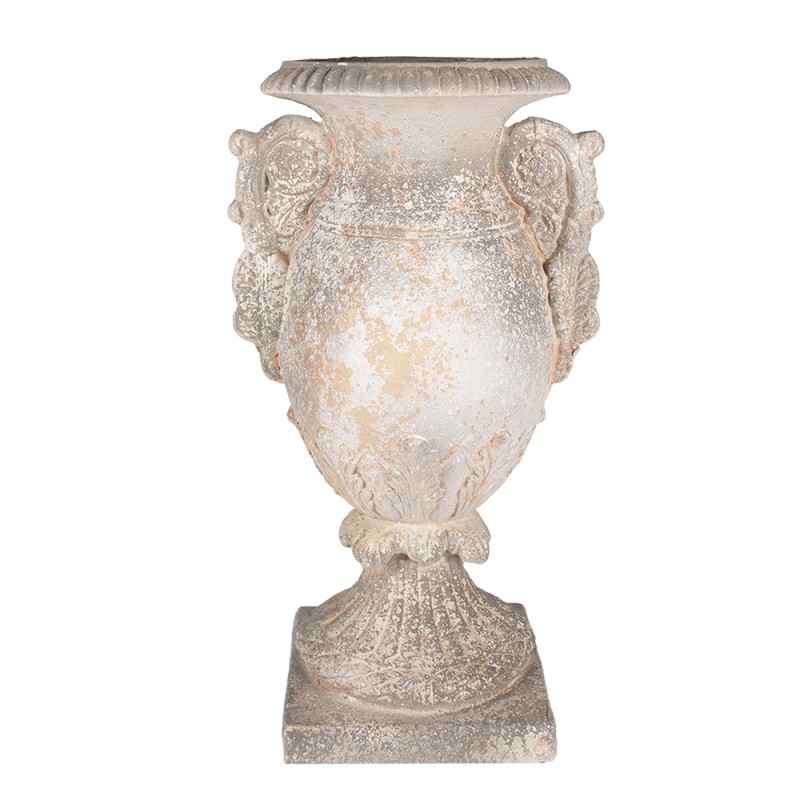 Clayre & Eef Bloempot 34x26x60 cm Beige Grijs Magnesium (MGO)