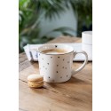 Clayre & Eef Tazza 275 ml Bianco Ceramica Cuoricini