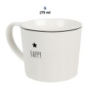 Clayre & Eef Mug 275 ml White Ceramic Star