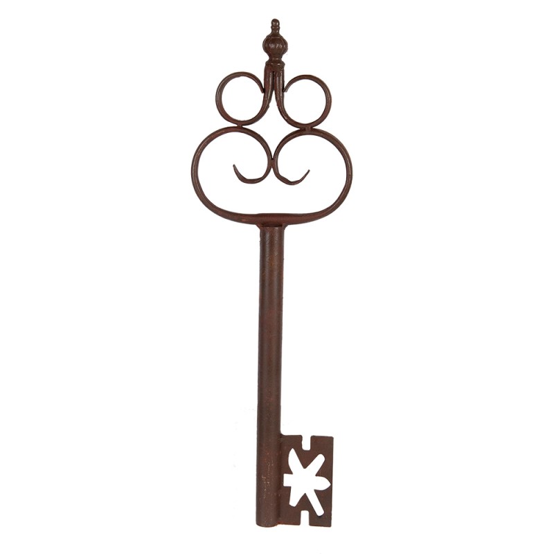 Clayre & Eef Decoratie Sleutel 17x3x54 cm Bruin Metaal