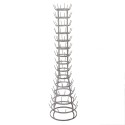 Clayre & Eef Tassenhalter Ø 41x148 cm Grau Metall