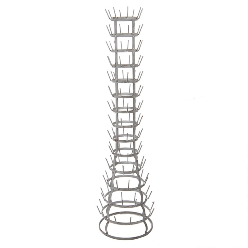 Clayre & Eef Tassenhalter Ø 41x148 cm Grau Metall