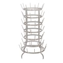 Clayre & Eef Porte-tasses Ø 37x66 cm Gris Métal