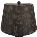 Clayre & Eef Tafellamp Ø 35x64 cm Zwart Hout Metaal