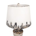 Clayre & Eef Tafellamp Ø 32x60 cm Beige Metaal