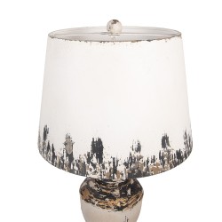 Clayre & Eef Tafellamp Ø 32x60 cm Beige Metaal