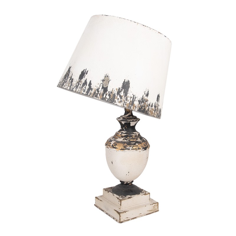 Clayre & Eef Tafellamp Ø 32x60 cm Beige Metaal