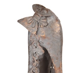 Clayre & Eef Decorative Figurine Shoe 32x12x36 cm Copper colored Metal