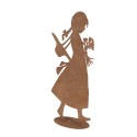 Clayre & Eef Image de décoration Enfant 21x10x43 cm Marron Métal