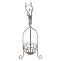 Clayre & Eef Cesto decorativo 28x28x68 cm Grigio Metallo Cervo