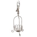 Clayre & Eef Cesto decorativo 28x28x68 cm Grigio Metallo Cervo