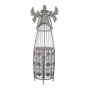 Clayre & Eef Portabottiglie di vino Angelo 79x62x207 cm Grigio Metallo