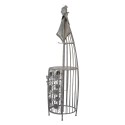 Clayre & Eef Portabottiglie di vino Angelo 79x62x207 cm Grigio Metallo