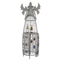 Clayre & Eef Portabottiglie di vino Angelo 79x62x207 cm Grigio Metallo