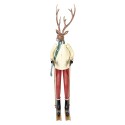 Clayre & Eef Christmas Decoration Figurine Deer 19x15x65 cm Brown Metal