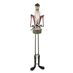 Clayre & Eef Kerstdecoratie Beeld Notenkraker 38x47x178 cm Metaal