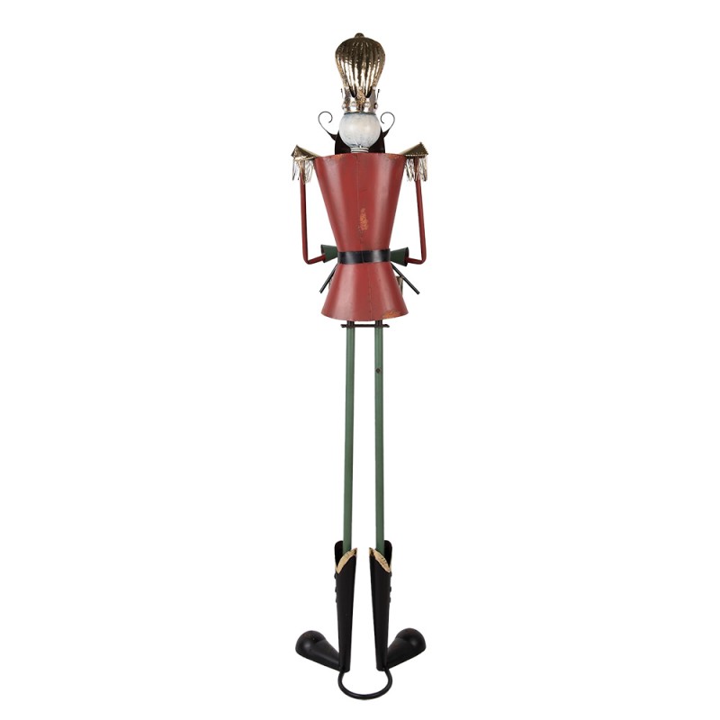 Clayre & Eef Kerstdecoratie Beeld Notenkraker 38x47x178 cm Metaal