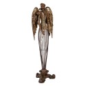Clayre & Eef Image de décoration Ange 17x15x54 cm Marron Métal
