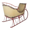 Clayre & Eef Weihnachtsschlitten Grosser 156x73x104 cm Beige Metall