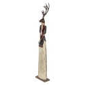 Clayre & Eef Decorative Figurine Deer 17x10x86 cm Brown Metal