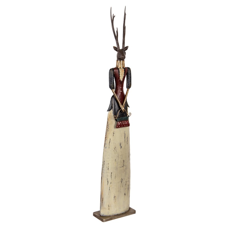 Clayre & Eef Decorative Figurine Deer 17x10x86 cm Brown Metal