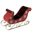 Clayre & Eef Weihnachtsschlitten Grosser 112x40x68 cm Rot Metall
