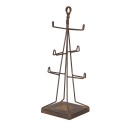 Clayre & Eef Porte-tasses 16x16x38 cm Marron Métal