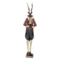 Clayre & Eef Decorative Figurine Deer 19x15x83 cm Brown Metal