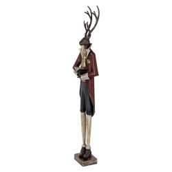 Clayre & Eef Decorative Figurine Deer 19x15x83 cm Brown Metal