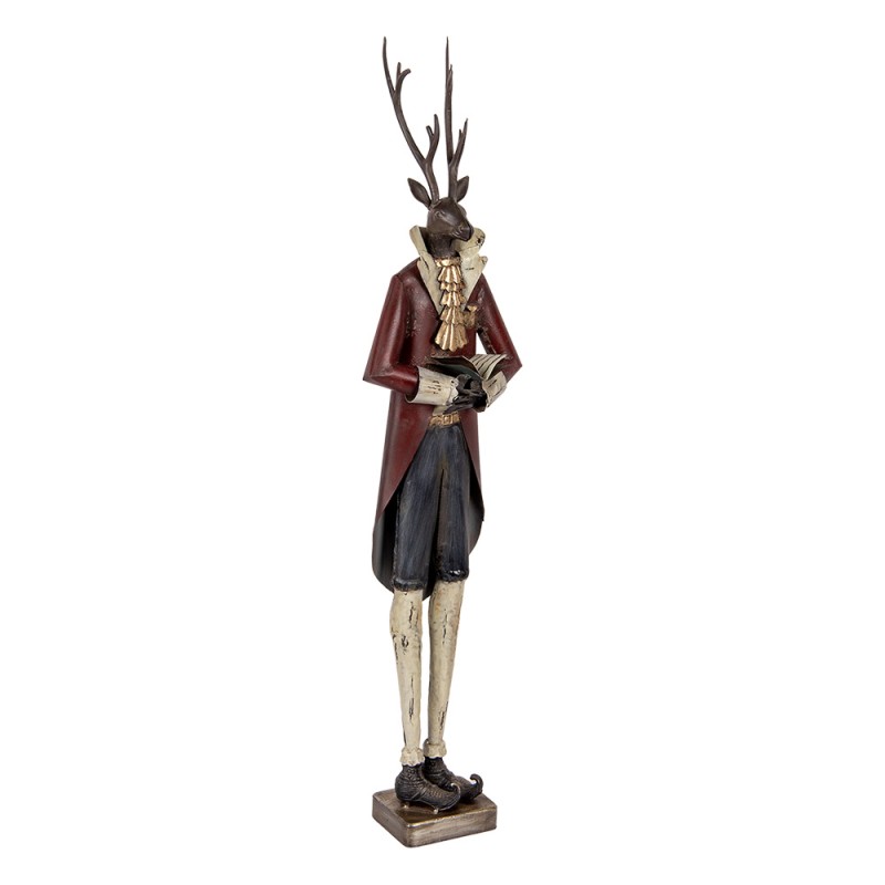 Clayre & Eef Decorative Figurine Deer 19x15x83 cm Brown Metal