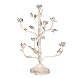Clayre & Eef Candelabro Ø 39x51 cm Beige Metallo