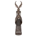 Clayre & Eef Decorative Figurine Deer 20x11x81 cm Brown Metal