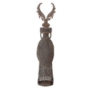 Clayre & Eef Decorative Figurine Deer 20x11x81 cm Brown Metal
