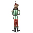 Clayre & Eef Statuetta decorativa Schiaccianoci 64x48x235 cm Verde Rosso Metallo